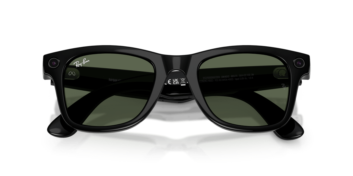 Glanzend Zwart · G-15 Groen | gevouwen / achterzijde | AI-OPTICS.nl
