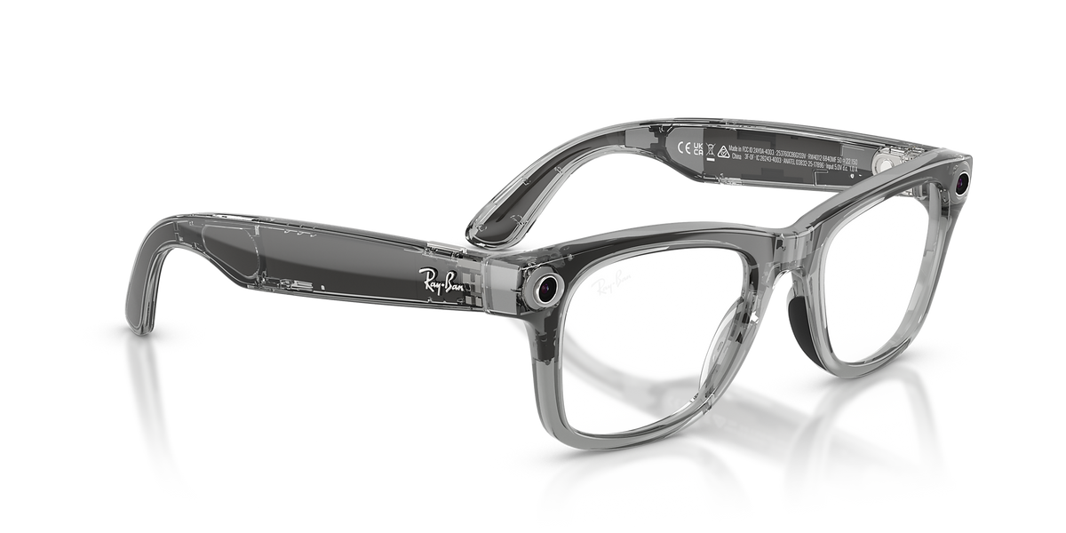 Transparant Grijs · Transitions Sapphire | schuin achteraanzicht | AI-OPTICS.nl