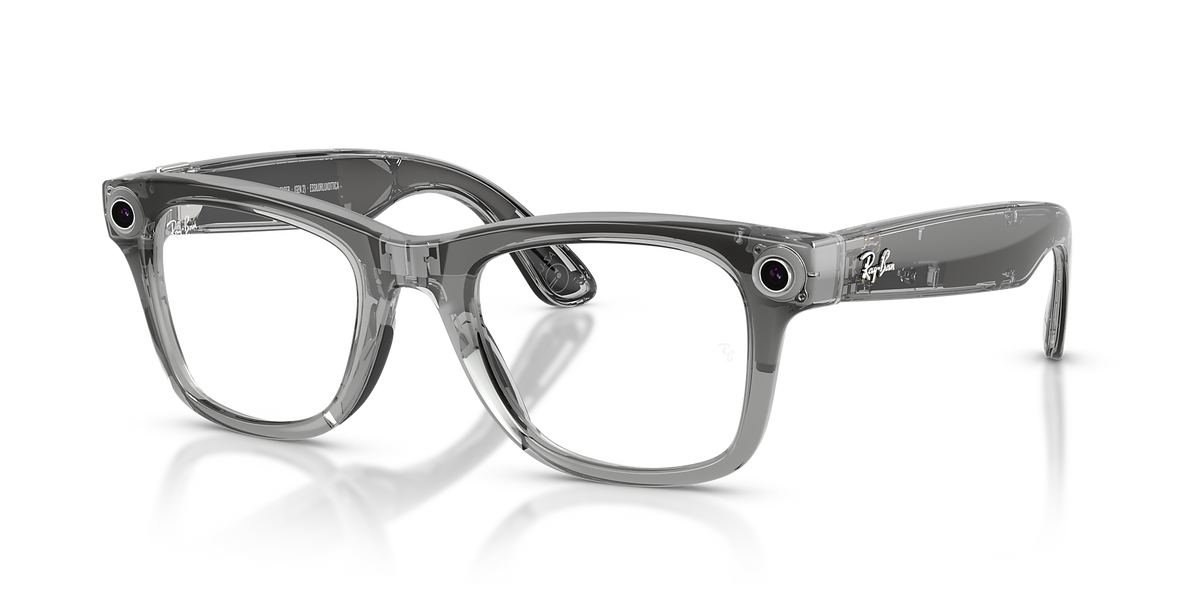 Transparant Grijs · Transitions Sapphire | schuin vooraanzicht | AI-OPTICS.nl