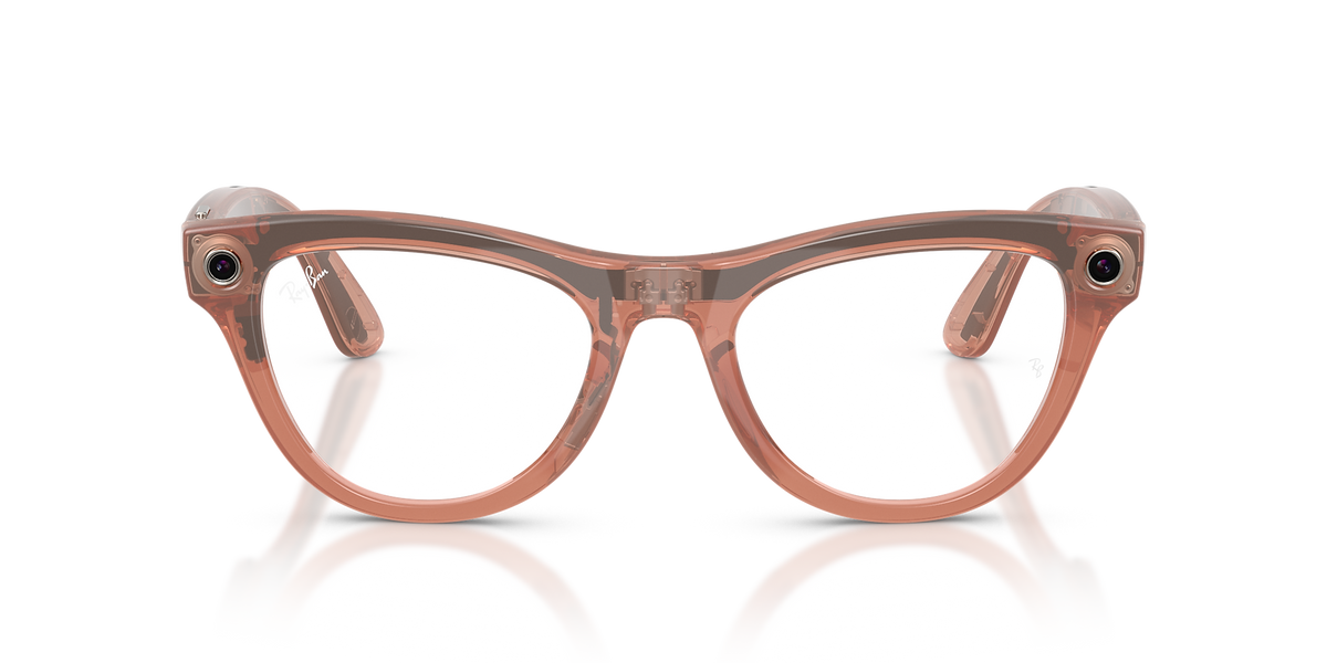 Glanzend Peach · Transitions Bruin | vooraanzicht | AI-OPTICS.nl