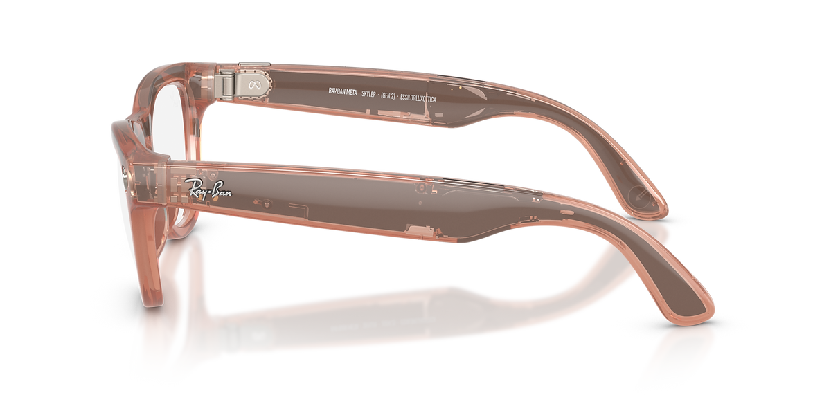 Glanzend Peach · Transitions Bruin | productfoto 3 | AI-OPTICS.nl
