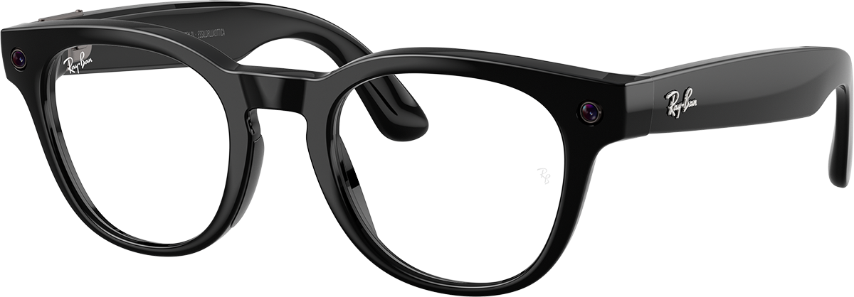 Glanzend Zwart · Demo-brillenglas | vooraanzicht | AI-OPTICS.nl