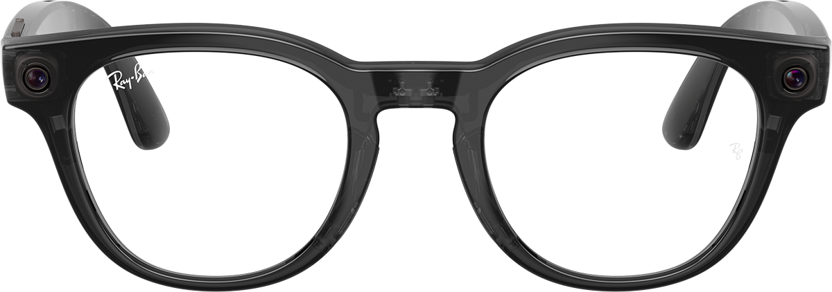 Glanzend Transparant Zwart · Demo-brillenglas | productfoto 2 | AI-OPTICS.nl