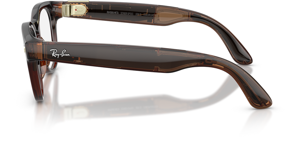 Glanzend Transparant Umber · Demo-brillenglas | productfoto 3 | AI-OPTICS.nl