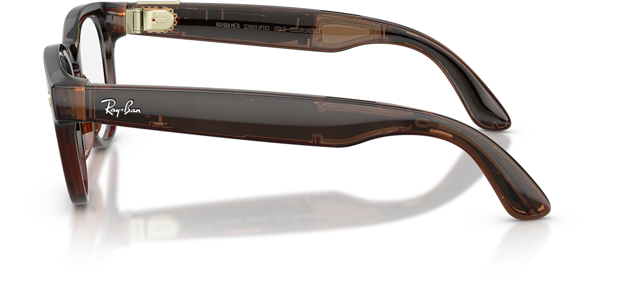 Glanzend Transparant Umber · Demo-brillenglas | productfoto 3 | AI-OPTICS.nl