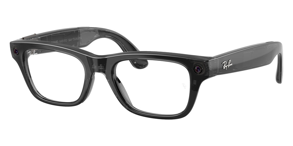 Glanzend Transparant Zwart · Clear | productfoto 2 | AI-OPTICS.nl