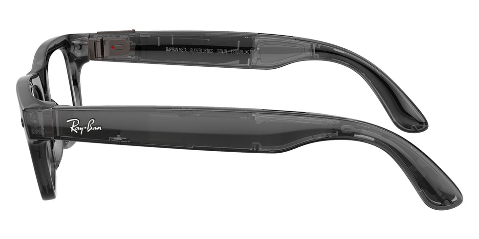 Glanzend Transparant Zwart · Clear | productfoto 3 | AI-OPTICS.nl