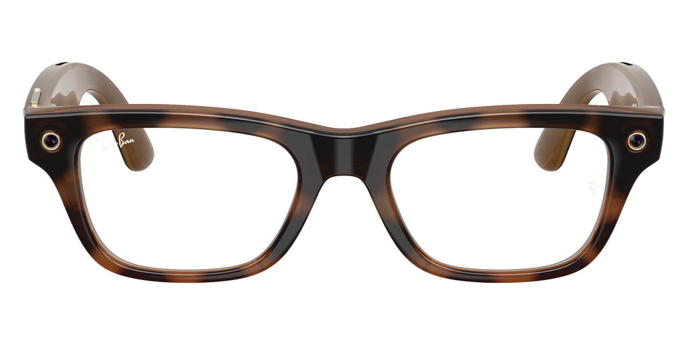 Glanzend Havana · Clear | vooraanzicht | AI-OPTICS.nl